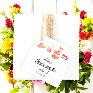 Bachelorette Beach Bikini Weekend  Favour Tags