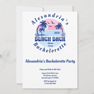 Bachelorette Beach Party Invitation