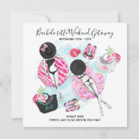 Bachelorette Beach Weekend Getaway Invitation