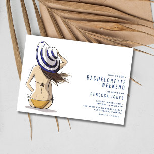 Bachelorette Beach Weekend Getaway Invitation