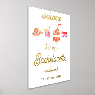 Bachelorette Beach Weekend Party  Foil Prints