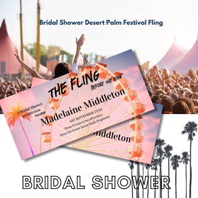 Bachelorette Bridal Shower Music Festival Fling (Creator Uploaded)