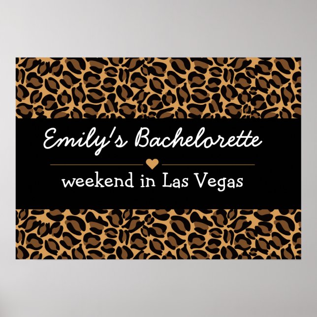 Bachelorette Bride Boujee Trendy Leopard Print  (Front)
