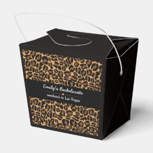 Bachelorette Bride Boujee Trendy Leopard Print  Favour Box