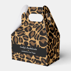 Bachelorette Bride Boujee Trendy Leopard Print  Favour Box