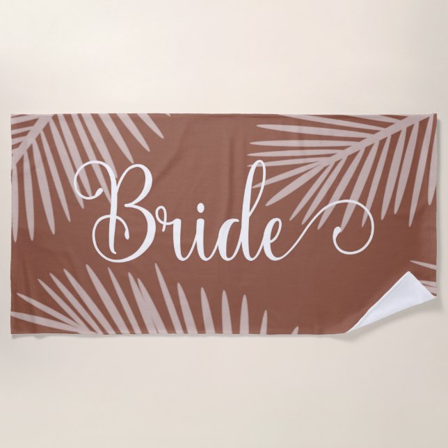 Bachelorette,Bridesmaid gift,wedding, Beach Towel (Front)