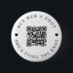 Bachelorette Buy Her A Shot She's Tying The Knot 6 Cm Round Badge<br><div class="desc">Modern and elegant design printed Minimalist Bachelorette Buy Her A Shot She's Tying The Knot button that can be customised with your text. Please click the "Customise it" button and use our design tool to modify this template. Check out the Graphic Art Design store for other products that match this...</div>