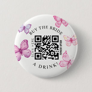 Bachelorette Buy the Bride a drink QR code  Button