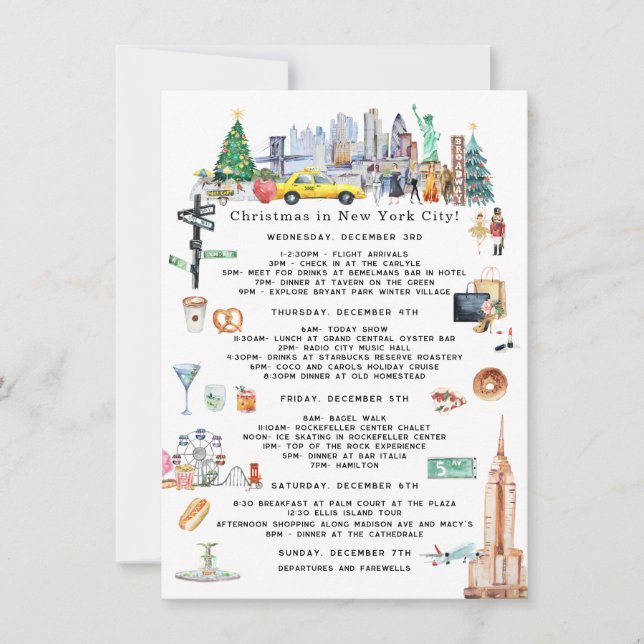 Bachelorette Christmas in New York City (Front)