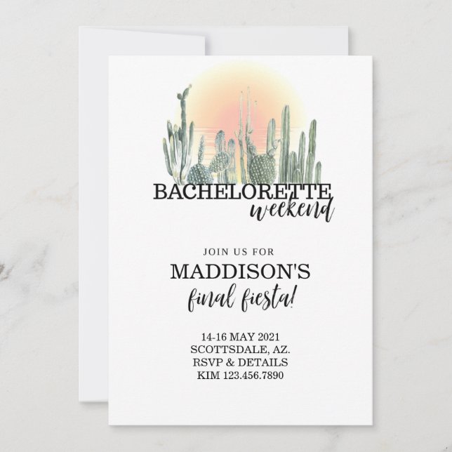 Bachelorette, desert bachelorette, scotsdale bac (Front)