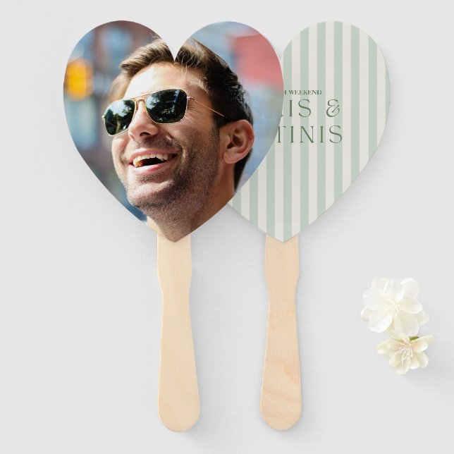Bachelorette Face Cut Out Hand Fan (Front and Back)