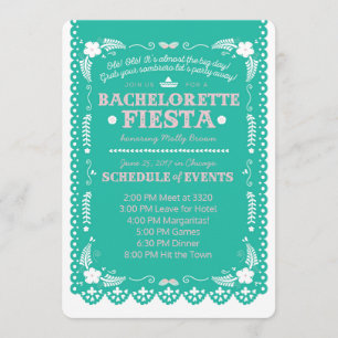 Bachelorette Fiesta Invitation
