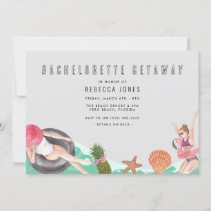 Bachelorette Getaway Girls Trip Invitation