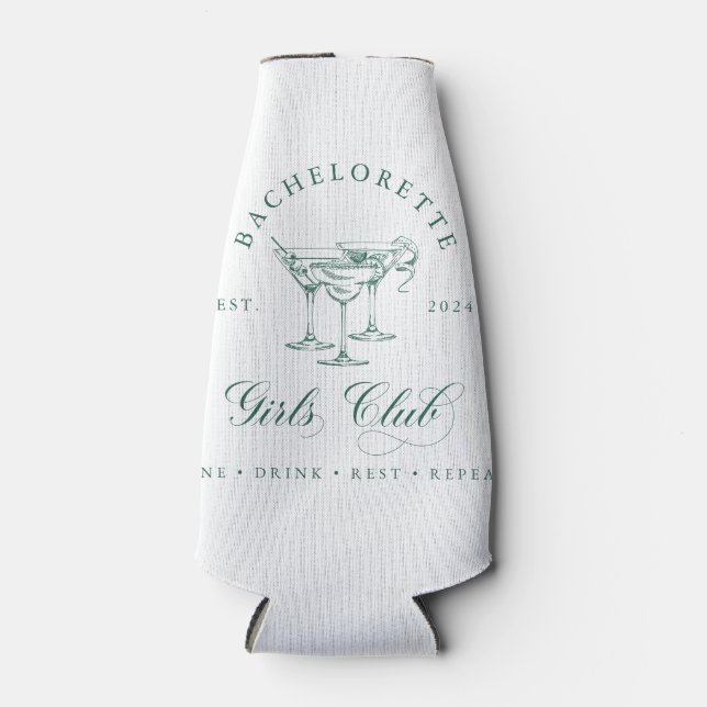 Bachelorette Girl's Club Can Cooler (Front)