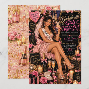 Bachelorette Girls Night Out Party Invitation