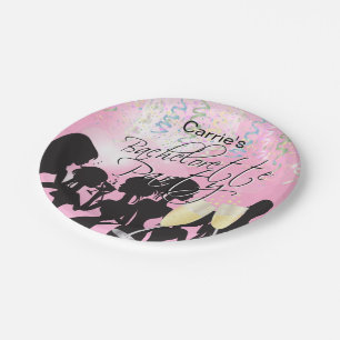 Bachelorette Girls Night Out - Pink Paper Plate