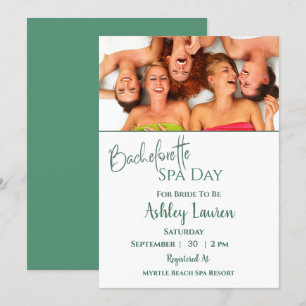 Bachelorette Girls Spa Invitation