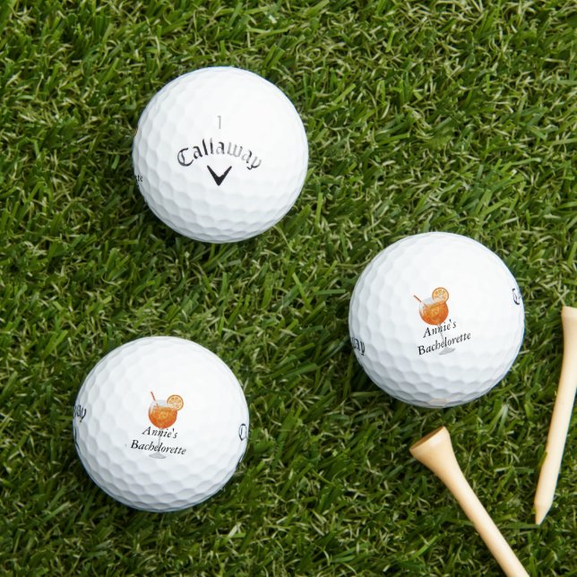 Bachelorette Golf Balls - Aperol Spritz  (Insitu Grass)