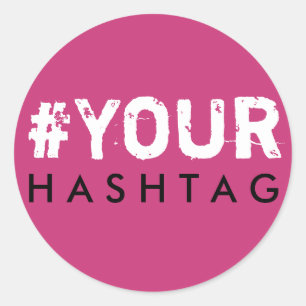 Bachelorette Hashtag Pink Black White Sticker