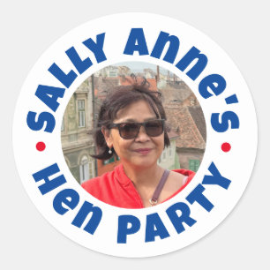 Bachelorette Hen Party Classic Round Sticker