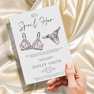 Bachelorette Lingerie Bridal Shower Invitation