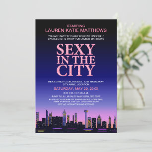 Bachelorette / Lingerie Movie Poster Party Invitation