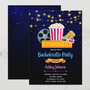 Bachelorette movie theme party invitation