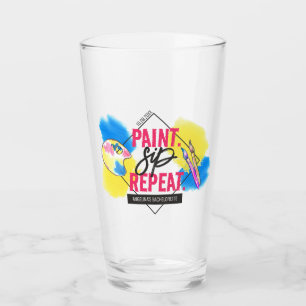 Bachelorette Paint and Sip Thank you Party Favor Glass