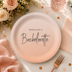 Bachelorette Paper Plate   Custom Party Plates