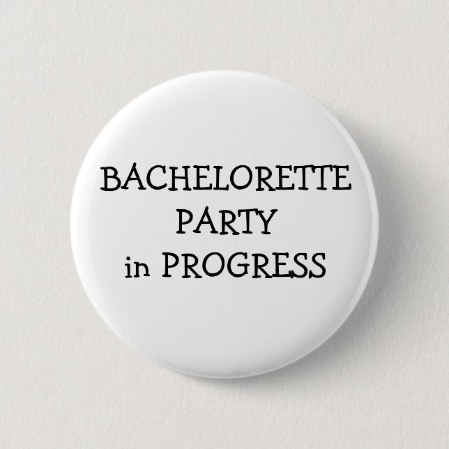 Bachelorette Party 6 Cm Round Badge (Front)