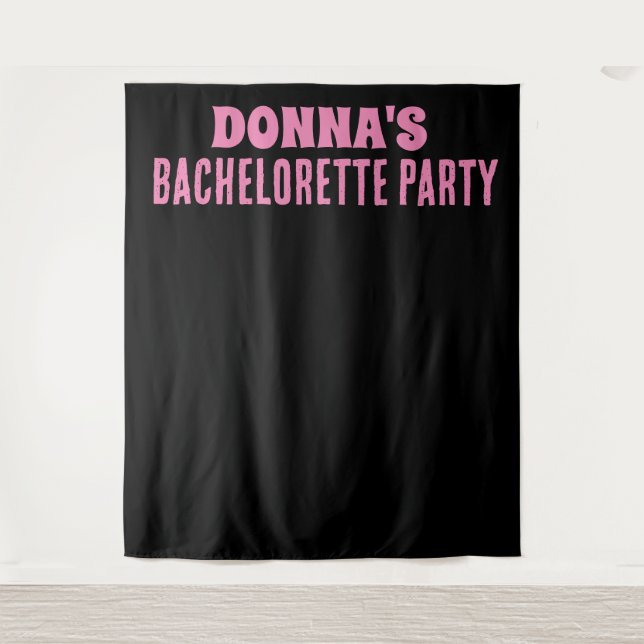 BACHELORETTE PARTY BACKDROP CUSTOM TAPESTRY (Front)