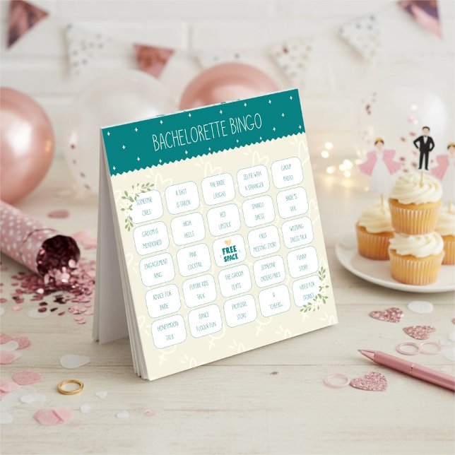 Bachelorette Party Bingo Game | Bridal Shower Game Notepad (Creator Uploaded)