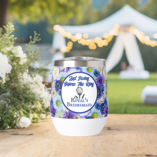 Bachelorette Party Bridal Shower Golf Blue Floral