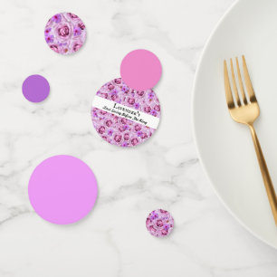 Bachelorette Party, Bridal Shower Golf Lavender  Confetti