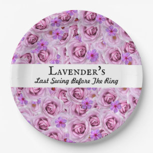 Bachelorette Party, Bridal Shower Golf Lavender  Paper Plate