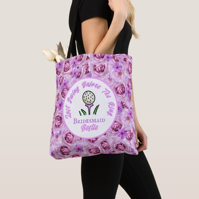 Bachelorette Party, Bridal Shower Lavender Purple Tote Bag (Close Up)