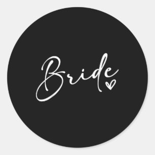 Bachelorette Party Bride Bridal Wedding Shower Gif Classic Round Sticker