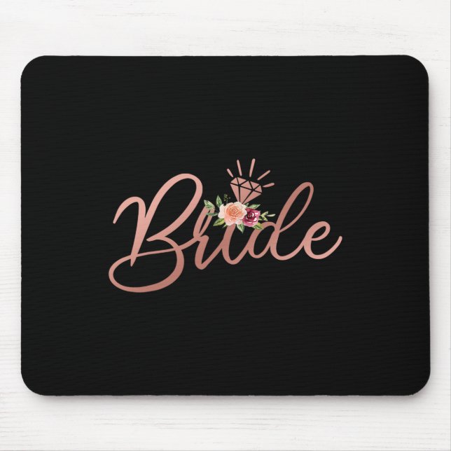 Bachelorette Party Bride Bridal Wedding Shower Gif Mouse Mat (Front)