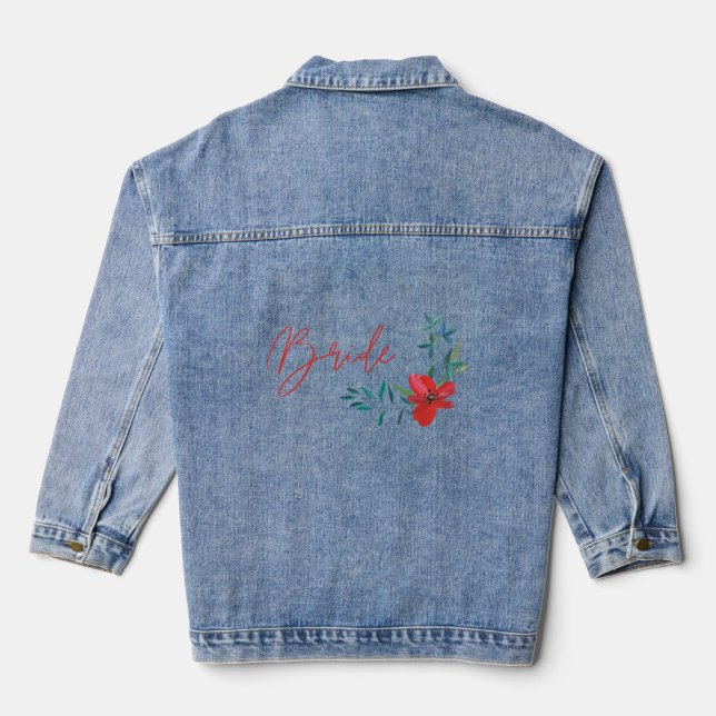 Bachelorette Party Bride Denim Jacket (Back)