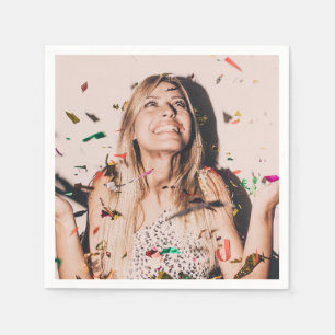 Bachelorette Party Bride Face Photo Napkin