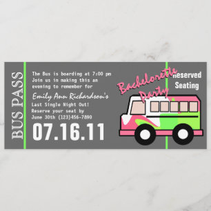 Bachelorette Party Bus Pass Programme