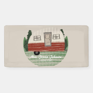 Bachelorette Party Camper Mountains Weekend  Banner