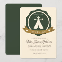 Bachelorette Party Camping Weekend Tent Badge