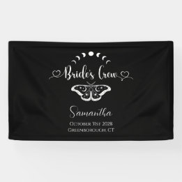 Bachelorette party celestial gothic personalised banner