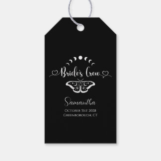 Bachelorette party celestial gothic personalised gift tags