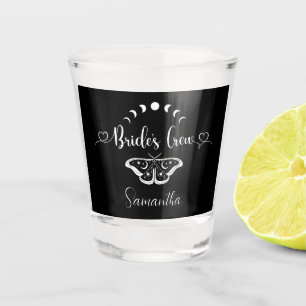 Bachelorette party celestial gothic personalised shot glass