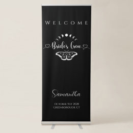 Bachelorette Party Celestial gothic Welcome Retractable Banner