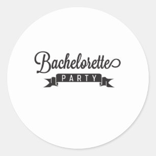 Bachelorette Party Classic Round Sticker