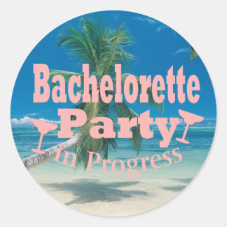 Bachelorette Party Classic Round Sticker