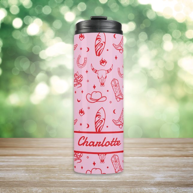 Bachelorette Party Coastal Cowgirl Custom Thermal Tumbler (Bachelorette Party Coastal Cowgirl Custom Thermal Tumbler
)